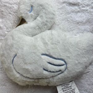 Target Bullseye Playground White “Swan” Pillow With Gold Beak, NWT
